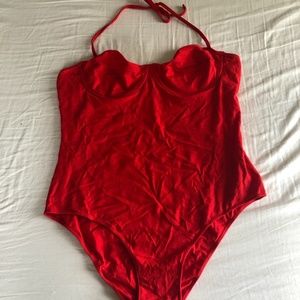 Urban Outfitters Red Bodysuit